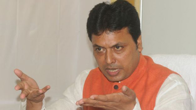 ত্রিপুরার মুখ্যমন্ত্রী বিপ্লব কুমার দেব